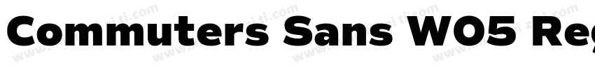Commuters Sans W05 Regular字体转换
